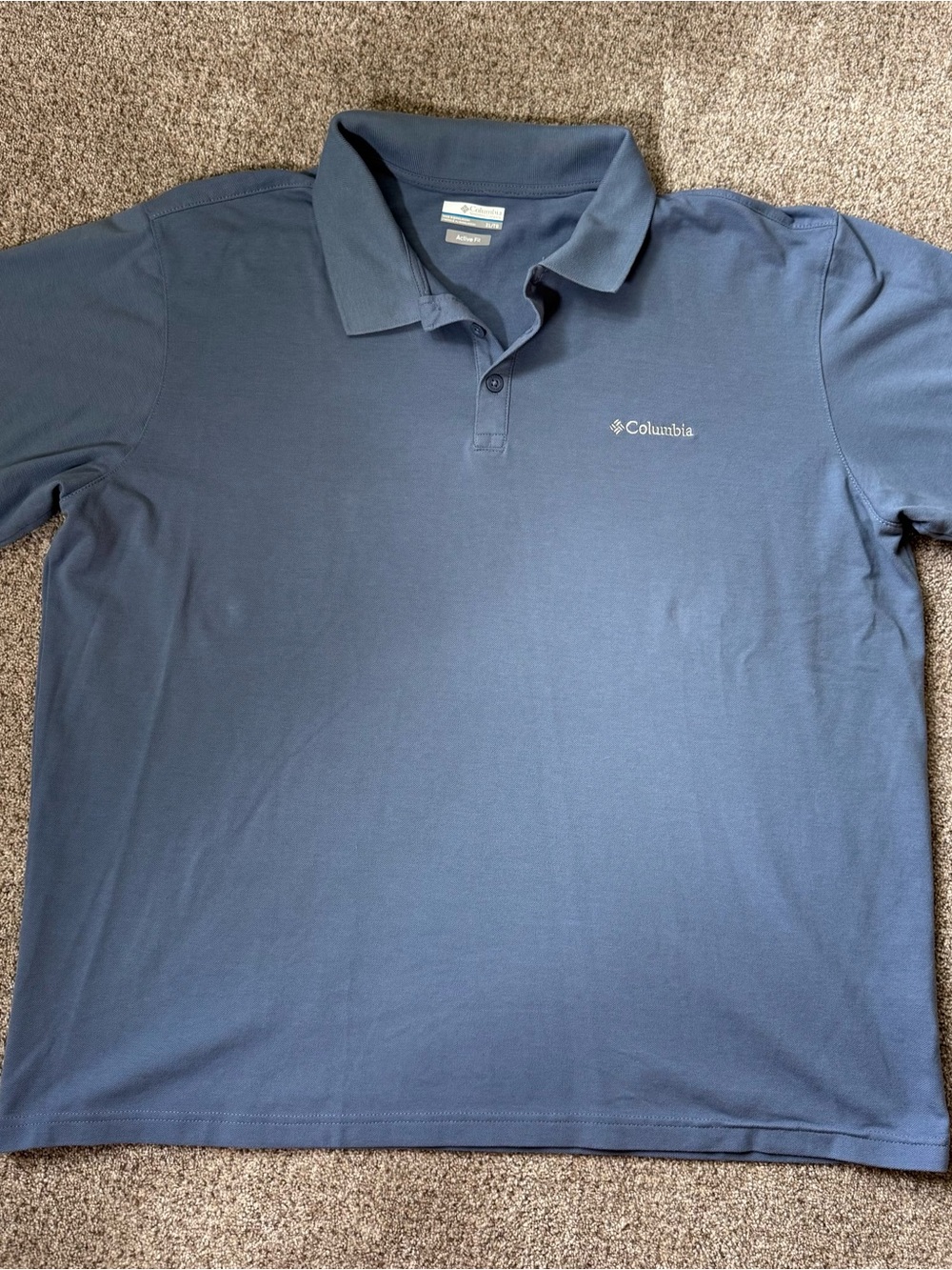 Columbia Men's Slate Blue Polo with Chest Logo